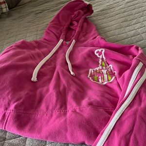 Disney pink tencennial XL hooded sweatshirt